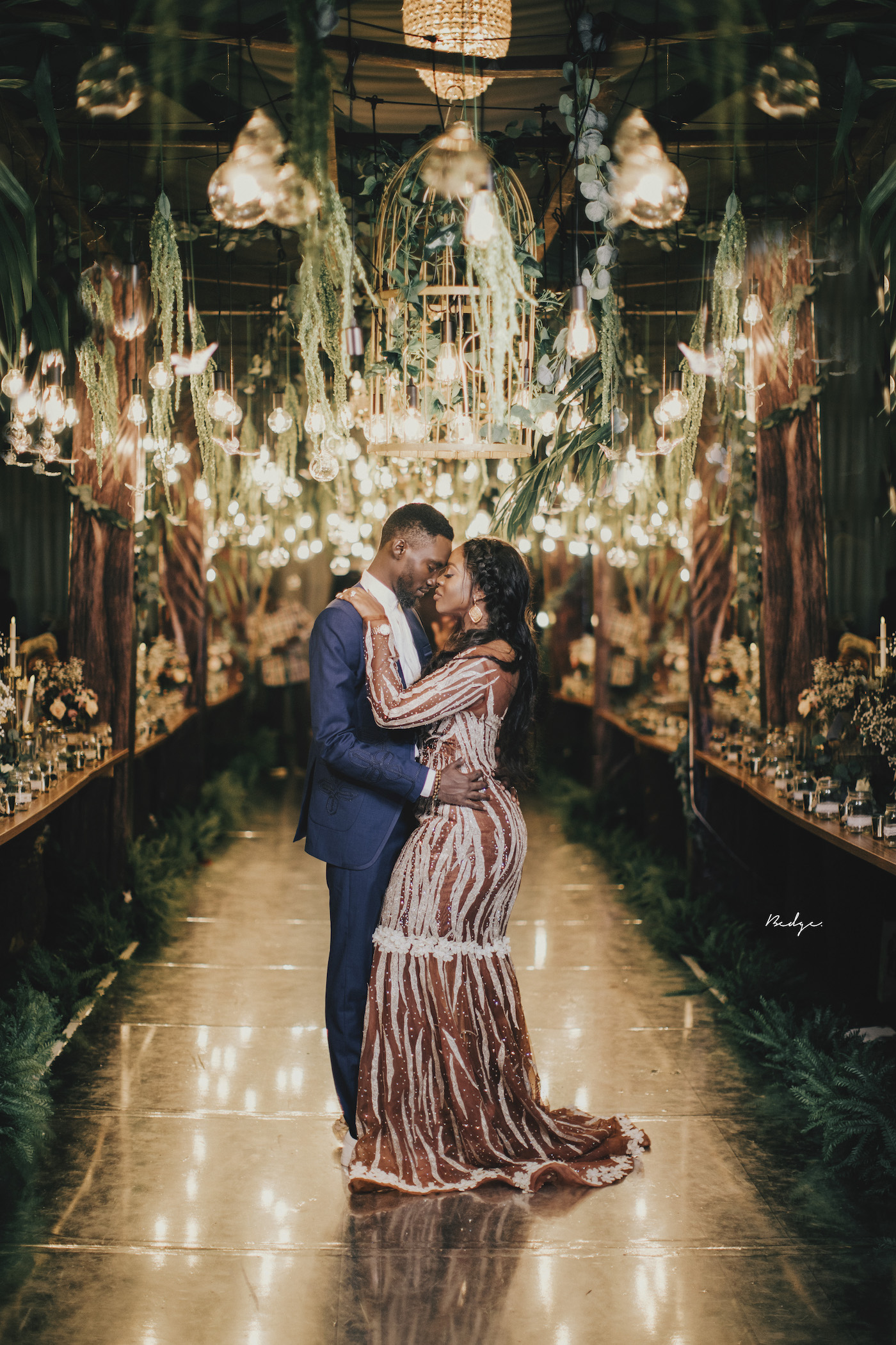 Lizzy and Gbenga’s  Rustic Glam Themed White Wedding